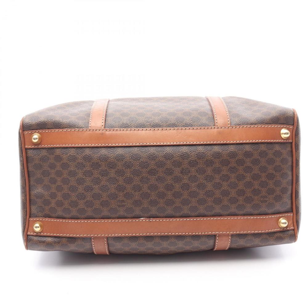 Celine Macadam Tote Bag Brown Canvas Leather - Picture 6 of 8